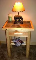 Log Bedside Table $275