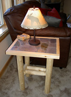 Log End Table $250