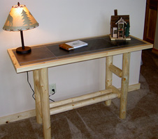 Log Sofa Table $300