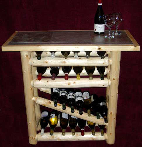 Modern Rustics Log Wine Rack